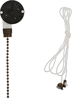 Westinghouse Lighting 3 Speed Fan Switch with Antique Brass Pull Chain - coolthings.us