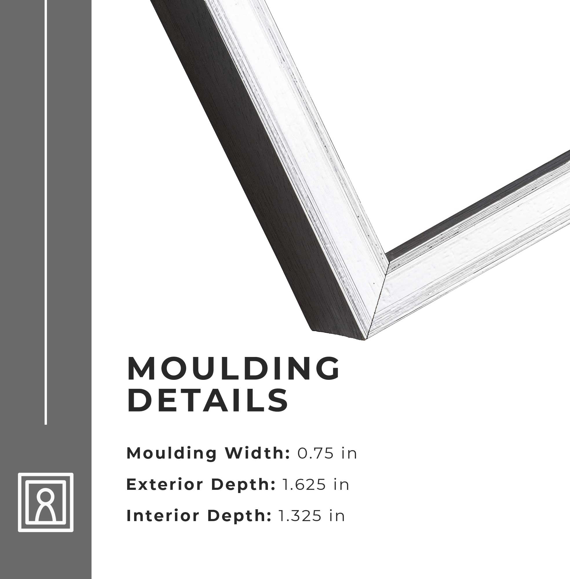 24x24 Shadow Box Frame Silver | 1.375 Inches Deep Real Wood Contemporary Shadowbox Display Frame | UV Resistant Acrylic Front, Acid Free Backing, and Hanging Hardware | Venus Picture Frame Style