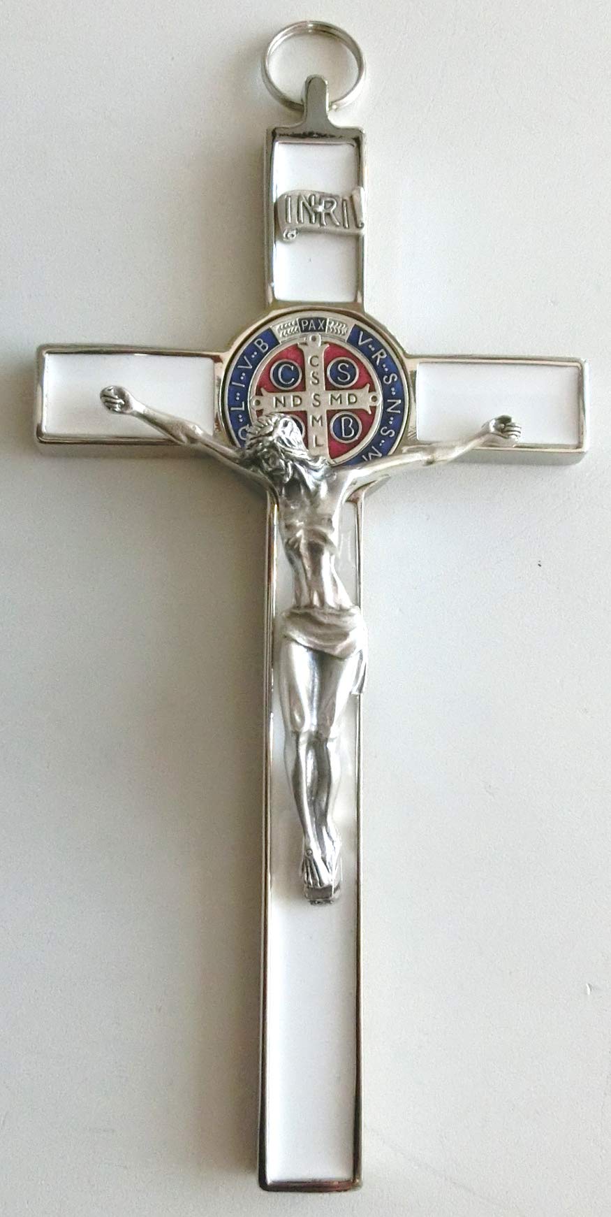 10.004.21 Rode Gouden Kruis Heilig Benedictus 20 cm geëmailleerd met Box Gift Saint Benedictus Exorcisme Prete Exorcist Priester Zuster Kerk 10.004.21 Rode Gouden Kruis Heilig Benedictus 20 cm geëmailleerd met Box Gift Saint Benedictus Exorcisme Prete Exorcist Priester Zuster Kerk