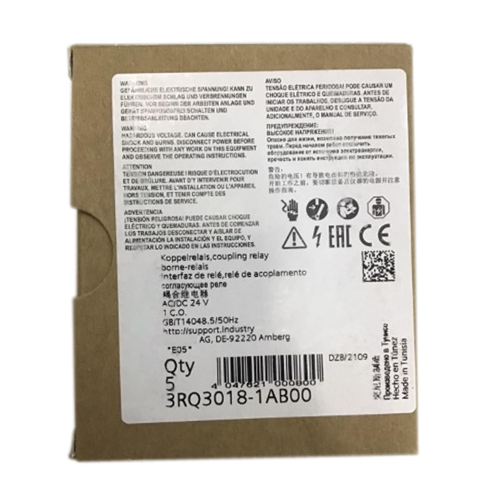 3RQ3018-1AB00 relais de sécurité industriel scellé de haute fiabilité