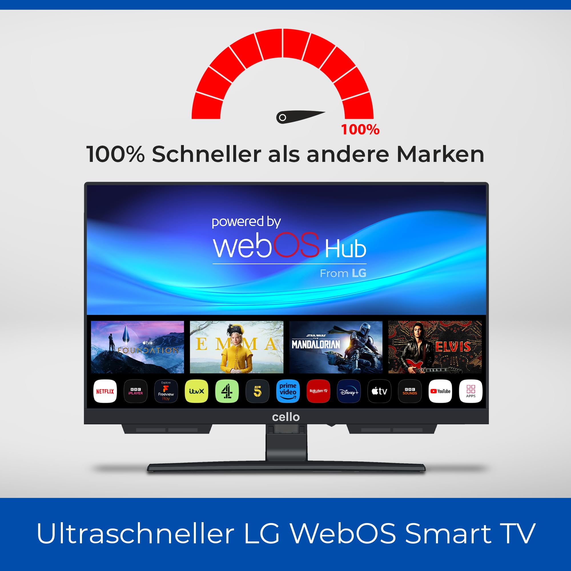 Cello C2224WSH-Smart-Fernseher ohne Rahmen 22" – Bild 4