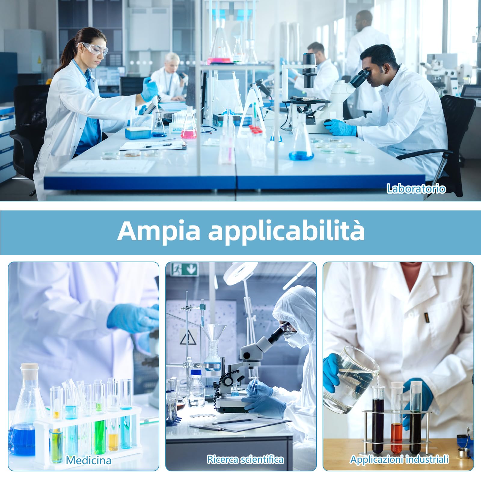 Tappo in Gomma Conico Bianco - Set da 32 Tappi per Laboratorio in 13 Misure, Tenuta Stagna per Palloni, Provette e Tubazioni, Riusabile come Tappo di Scarico