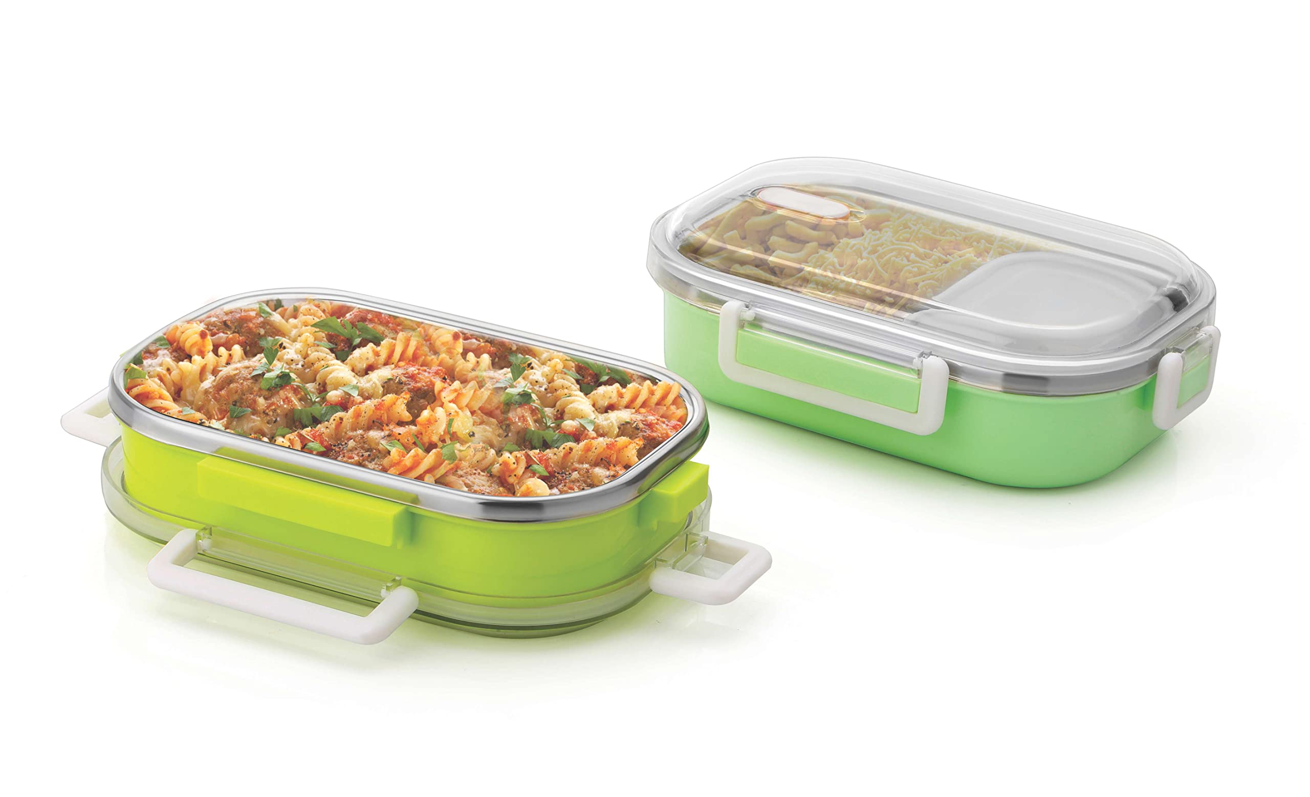 ANKUR Bito Stainless Steel Insulated Airtight Leak-Proof Lunch Box for Office, School, Picnic, 800 ml- Multicolour