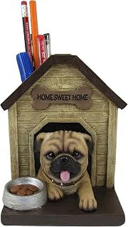 World of Wonders Playing For Keeps Pen Holder | Pug Pen Holder Caddy | Home Office Desk Organizer