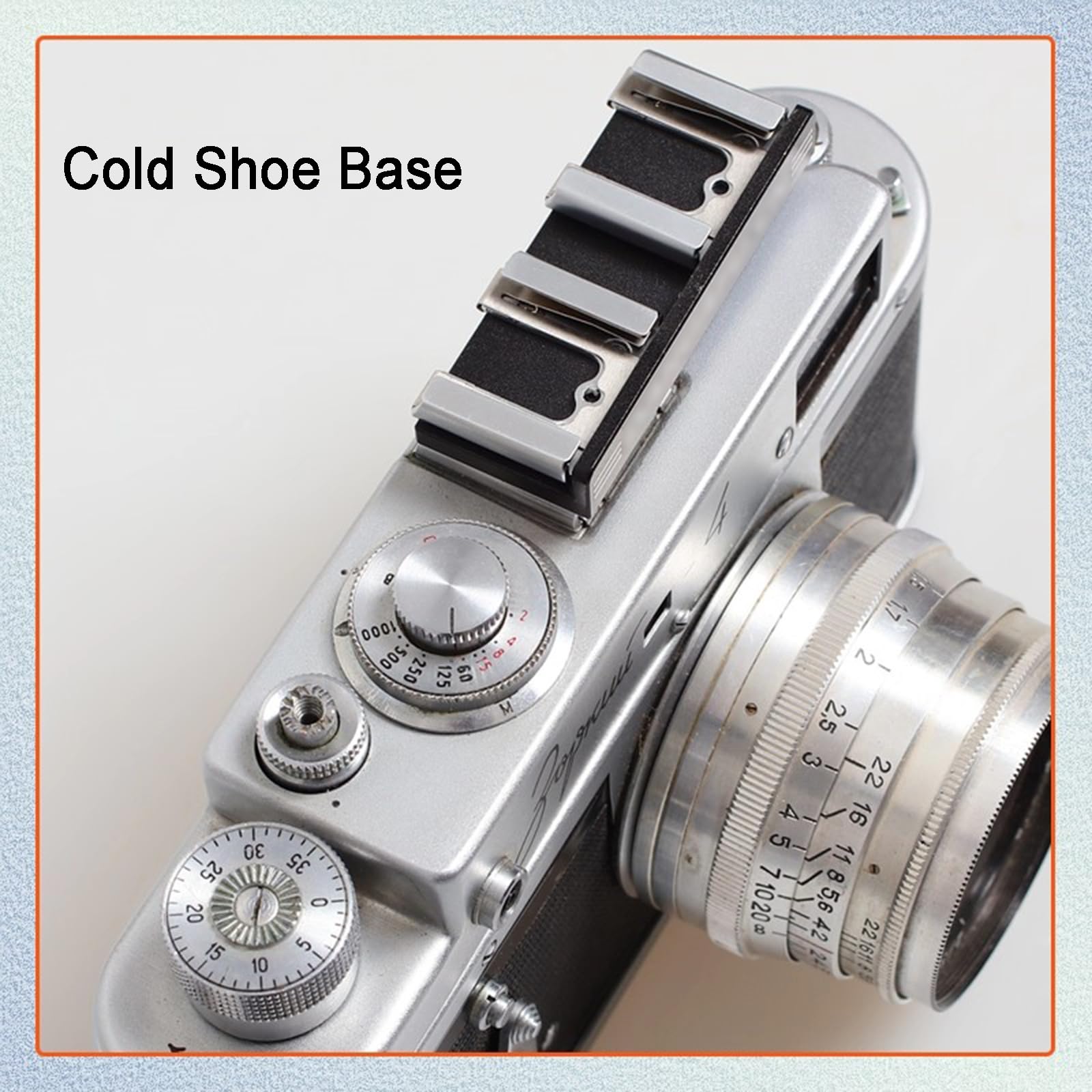 Adattatore di montaggio a slitta fredda, staffa di estensione a doppio stivale, con foro filettato da 1/4", staffa di estensione a doppio avvio, per fotocamere e videocamere, luce LED flash, testa a