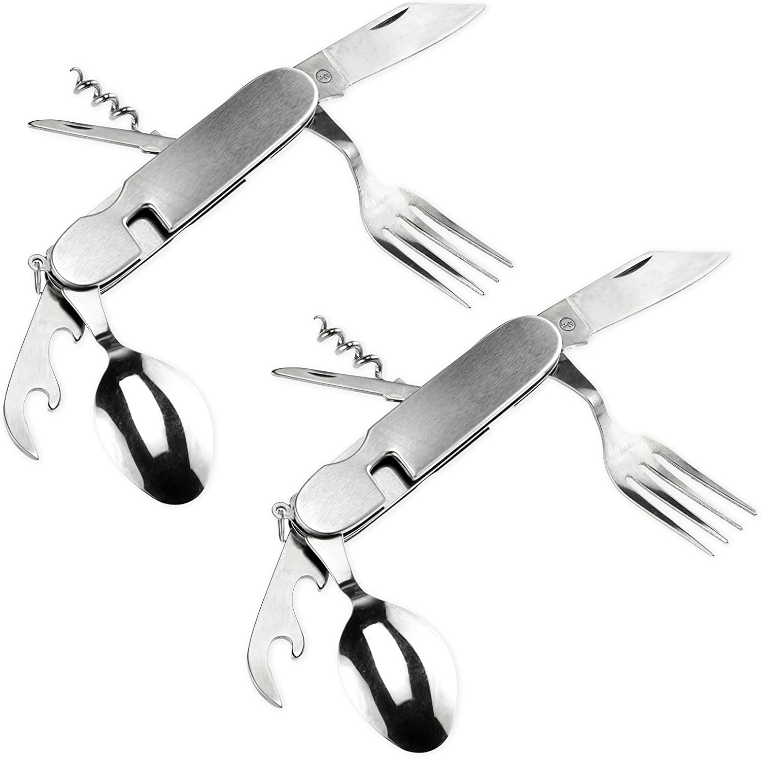 SE Survivor Series 7-in-1 Multifunctional Camping Tools (2-Pack) - KC5006S-2