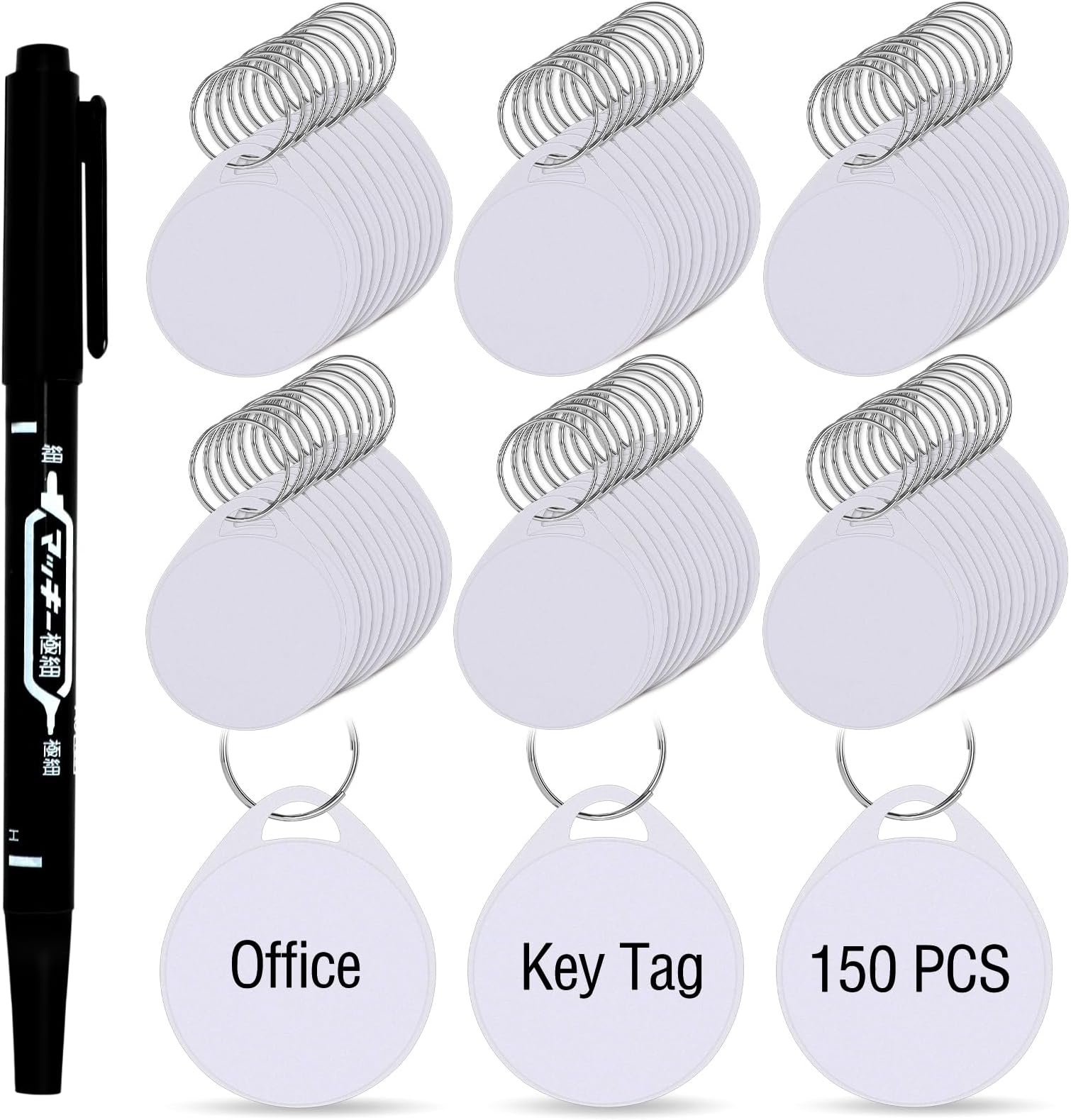 Amazon.com: 100 Pcs Rack Key Tags with Label 1.5 Inch Reusable Round ...