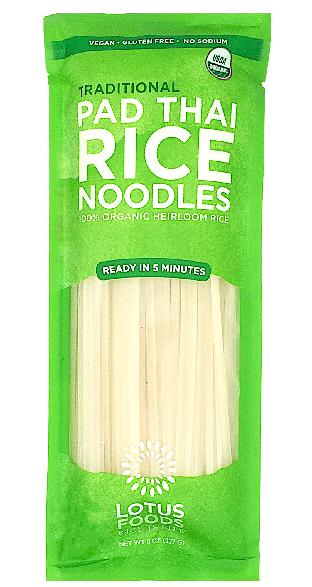 Lotus Foods Gourmet Organic Traditional Pad Thai Noodles, 8 Count