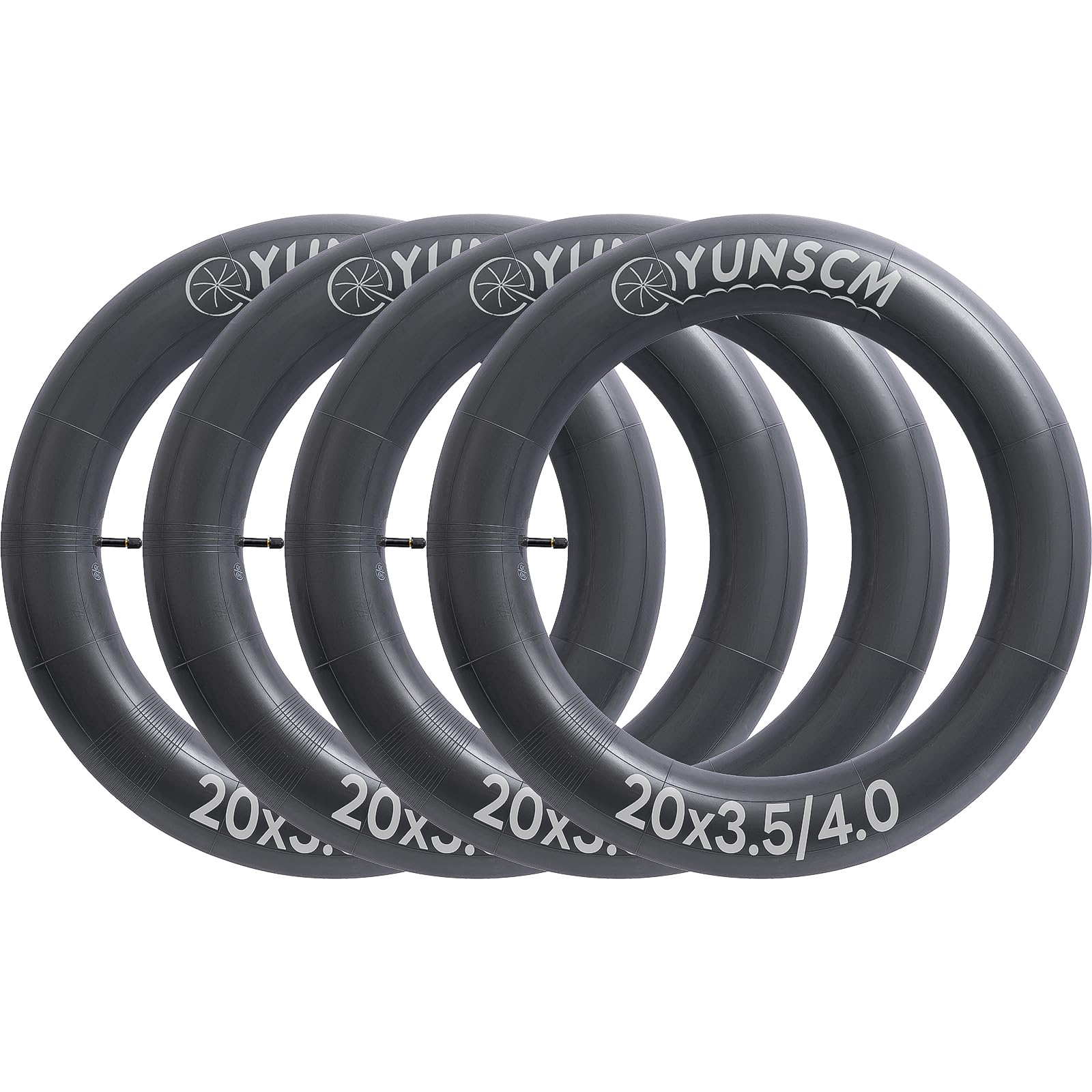 YunSCM 4PCS 89/102-406 20 pollice Camere d'aria 20x3.5/4.0 AV32mm valve Compatibile 20 pollice Bicicletta elettrica Camere d'aria 20x3.5 20X4.0