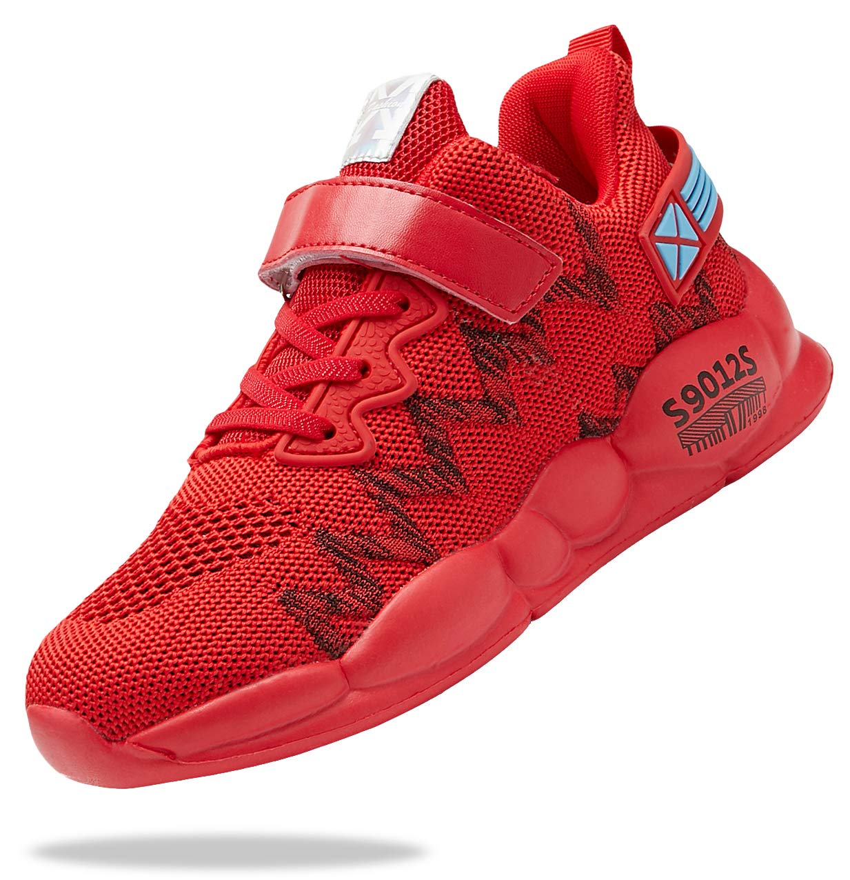 Santiro Kids Shoes for Boys Girls Breathable Knit Athletic Running Sneakers