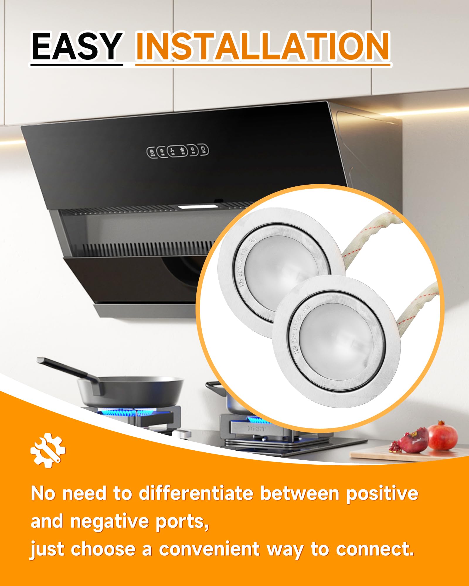 Carcasa de luz de campana extractora que sustituye a SB02300798, bombillas LED para capó compatibles con Broan Nutone PM500 PM500SS EE55000, montaje de lámpara halógena, cubierta de vidrio resistente 6