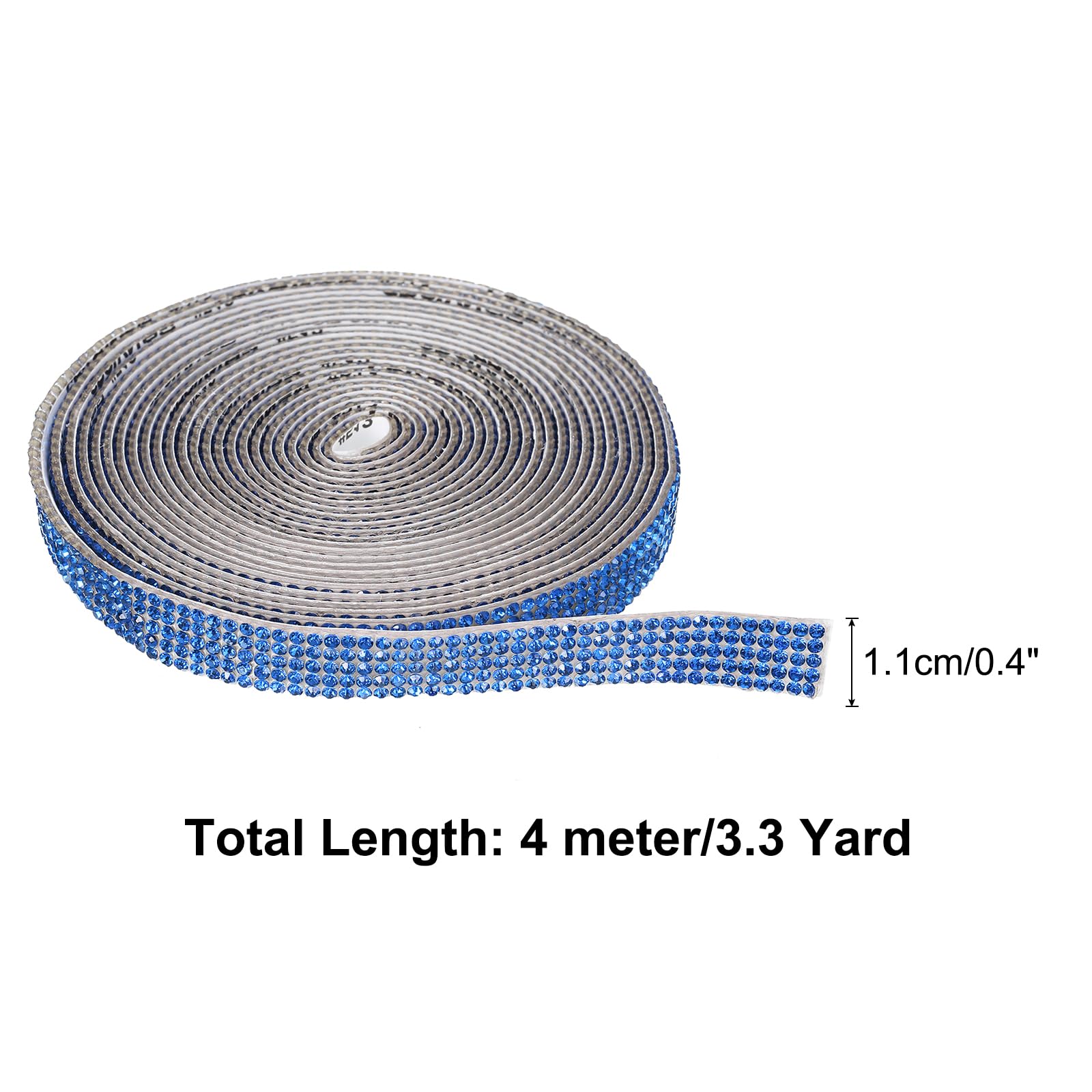 1 Rotoli di DIY Nastro di Diamanti Strass, Cristallo Autoadesivo Adesivo Decorativo per