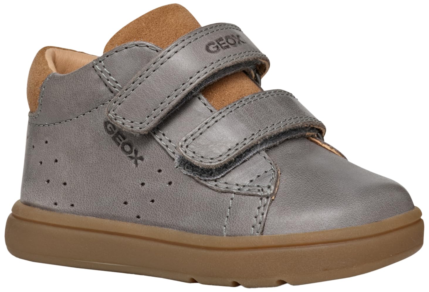 Geox Baby Boys B Biglia Boy D Sneaker, Grey, 4 UK Child