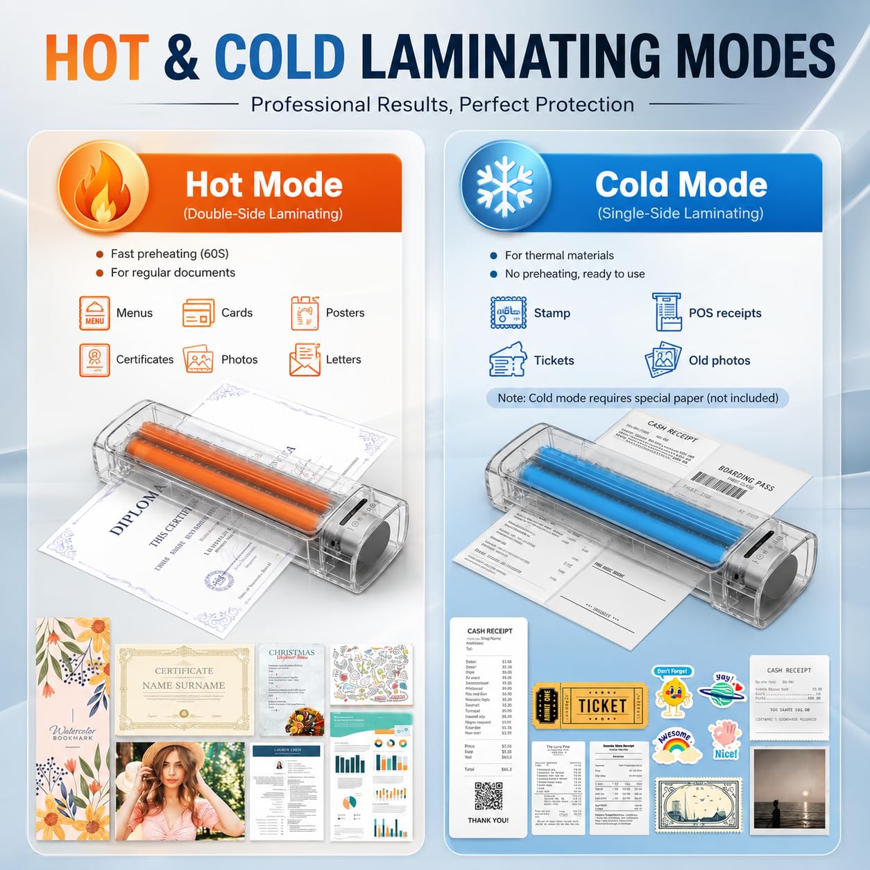 Macchina laminatrice da 33 pollici con 30 fogli di laminazione, laminatore termico A3 11 in 1 caldo e freddo per insegnanti, riscaldamento rapido 60S, 450 mm/min, macchina laminata design Never-Jam