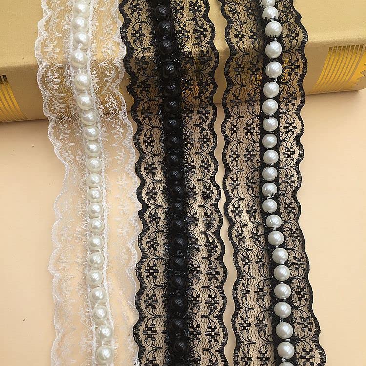 Yulakes Kanten Rand, 10 M, Retro, 5,5 Cm Breed, Voor Decoratie Knutselen Zwart 2419084279