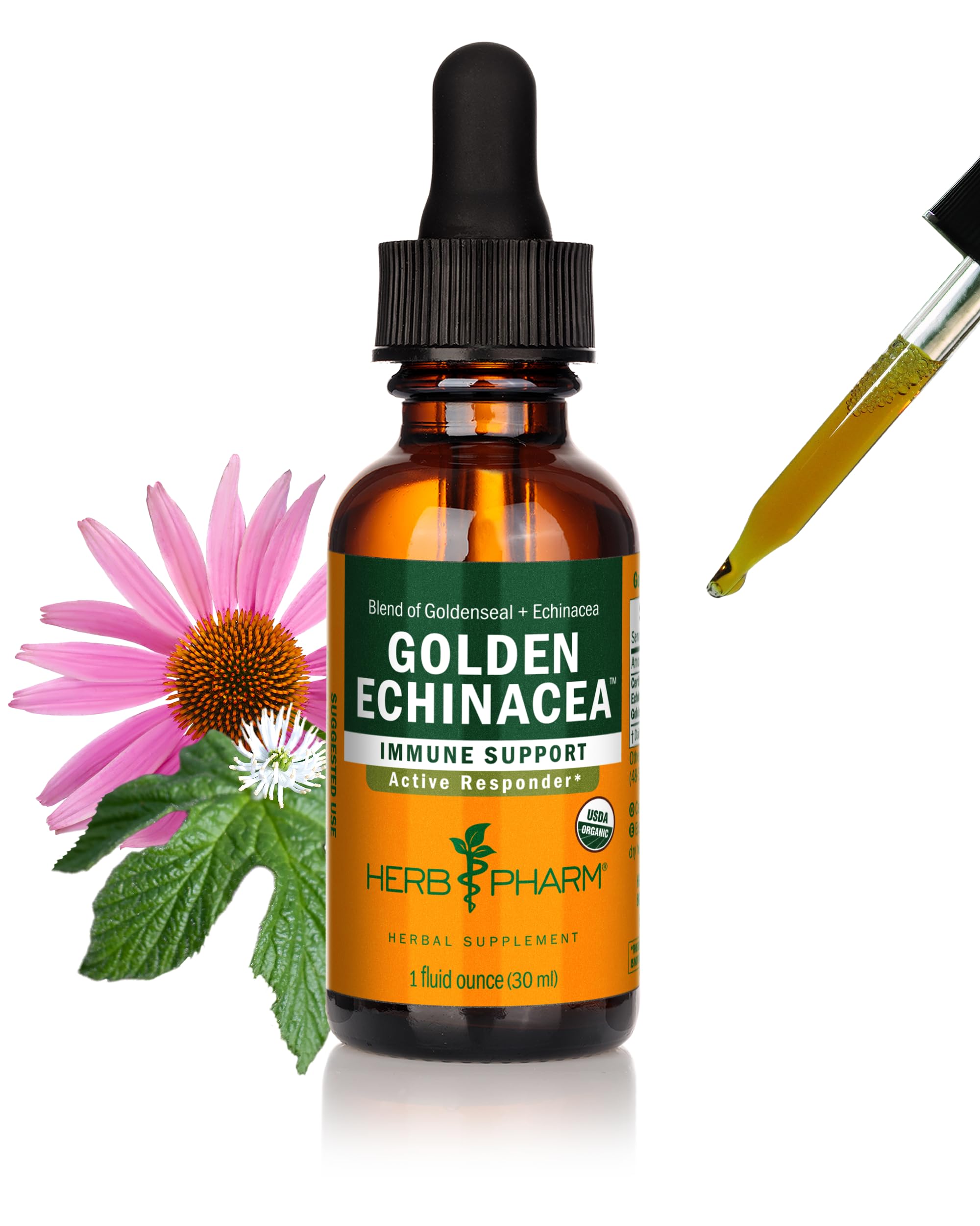 Herb Pharm Certified Organic Golden Echinacea