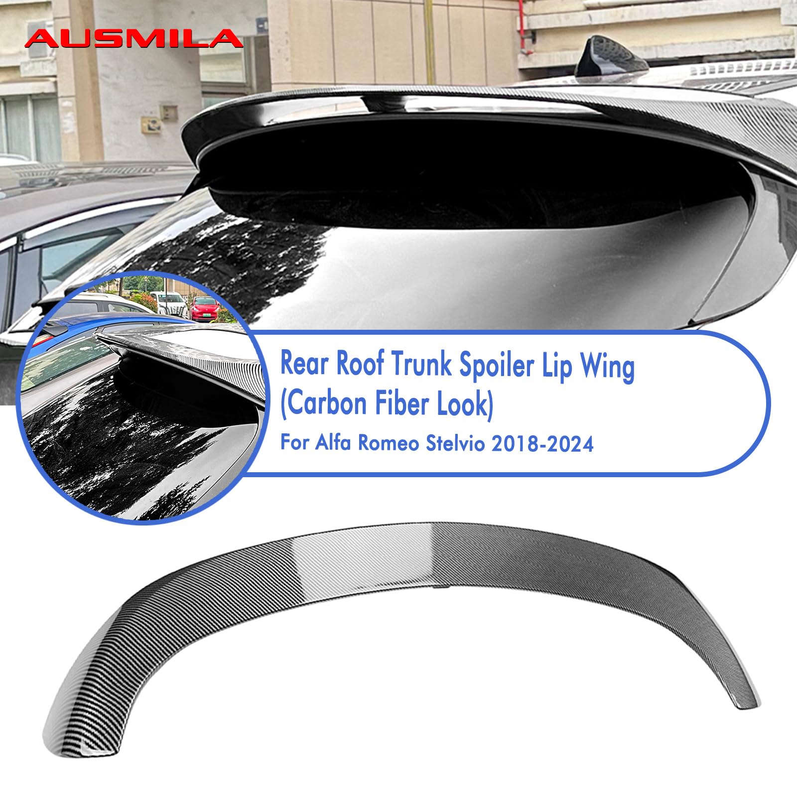 Spoiler posteriore per tettuccio per Alfa Romeo Stelvio 2018-2024