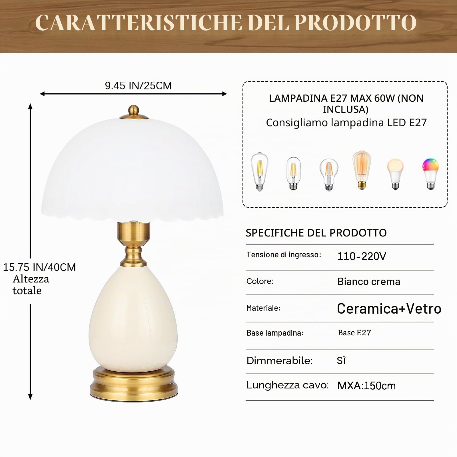 Lampada Da Tavolo In Ceramica Vintage Moderna, Lampade Tradizionali Retro Da Letto, Lampada Verde Classica Chinoiserie Per L'Arredamento Della Casa Soggiorno Camera Da Letto(01)