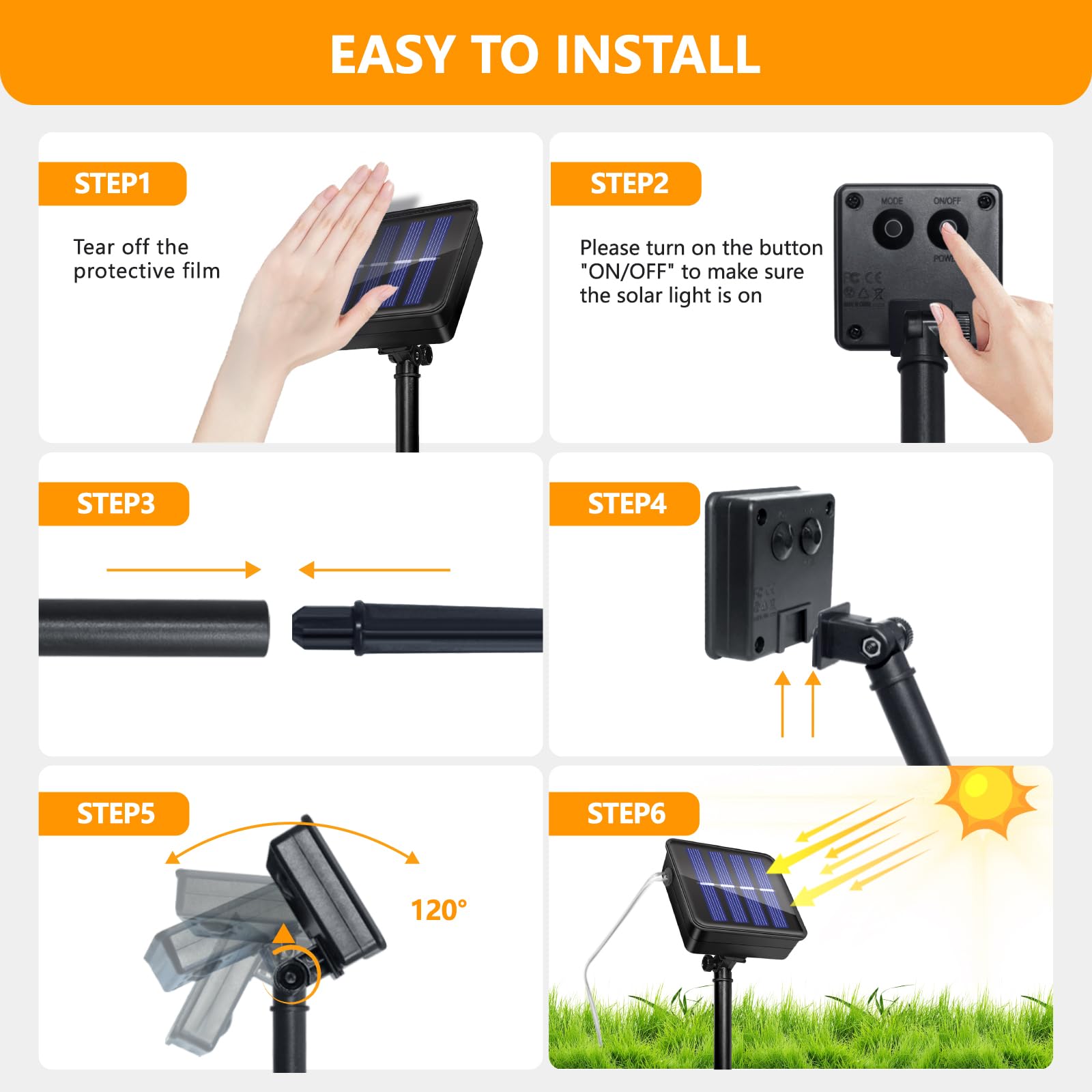 2 Pack Luces Solares LED Exterior Jardin, 5M 50LED Guirnalda Luces Exterior Solar, 8 Modos IP65 Impermeable Cadena de Luces Decoración para Terraza, Fiestas, Patio, Navidad, Bodas (Blanco Cálido)