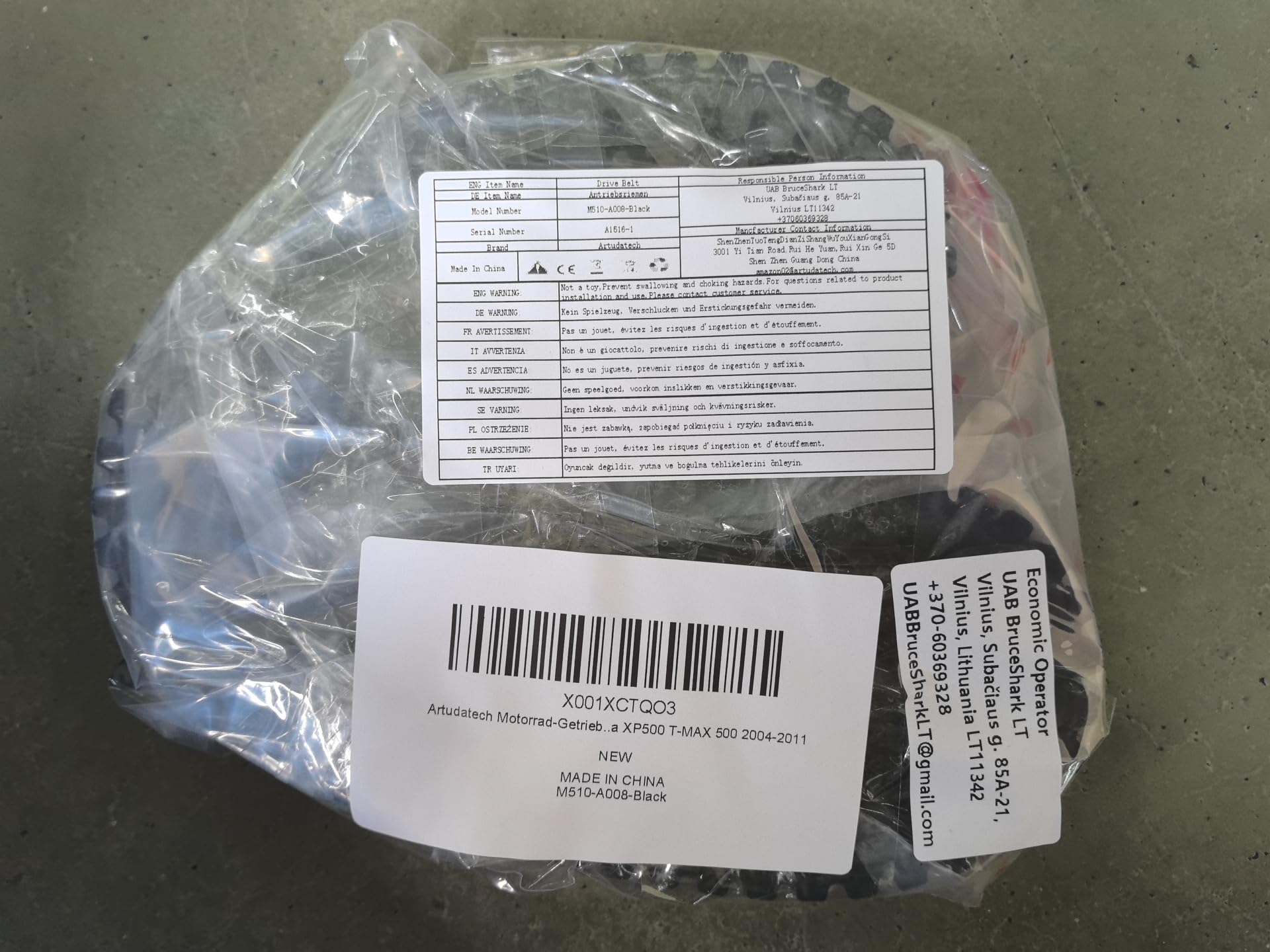 Cinghia di trasmissione per motociclo Yamaha XP500 T-MAX 500 2004-2011