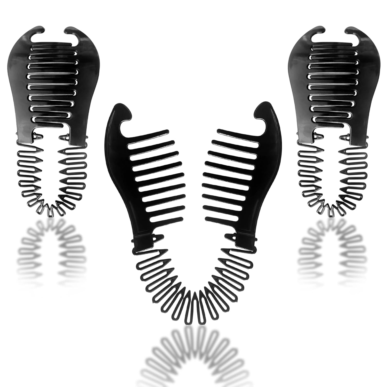 Sanas Banana Clips Hair 3PCS Stretch Clips Hair Clincher Comb Hair