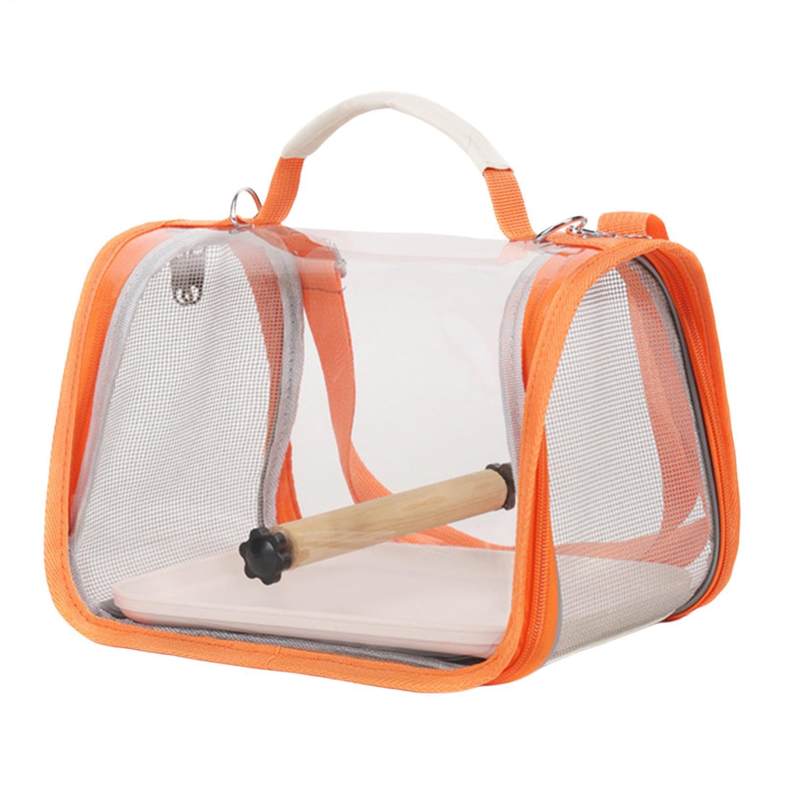 Zeyaoaea Bird Carrier,Breathable Comfortable Handle Portable,Pet Carrier Travel Cage for Birds | for Walking Camping Lovebird Parrot Hummingbird Macaw Canary Finch Small Animal