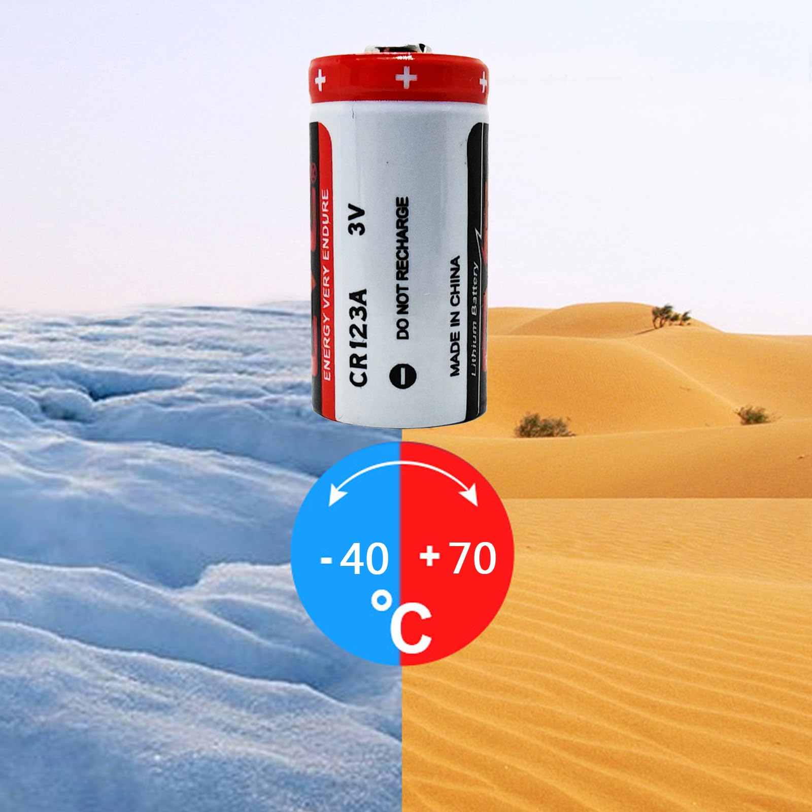 Amazon.com: STEPMAX 2 Pack CR123A 3V Lithium Battery 1400mAh for