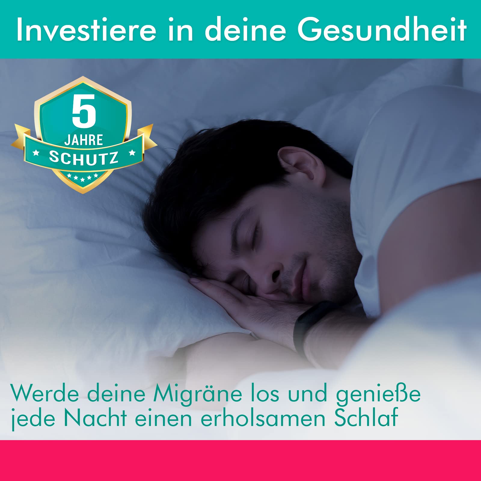A80 Augen Massagegerät mit 4 Modi, Bluetooth Musik gegen Migräne | Wärme- und Kühlfunktion mit Shiatsu Akupressur sowie verstellbarem Riemen, Weiß