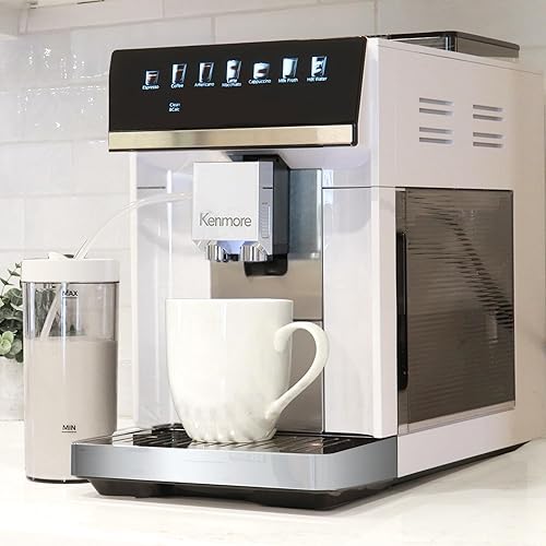 Miniatura 2 de Kenmore - Cafetera totalmente automática - con molinillo, espumador de leche y vaporizador, manipulación automática, máquina descalcificadora