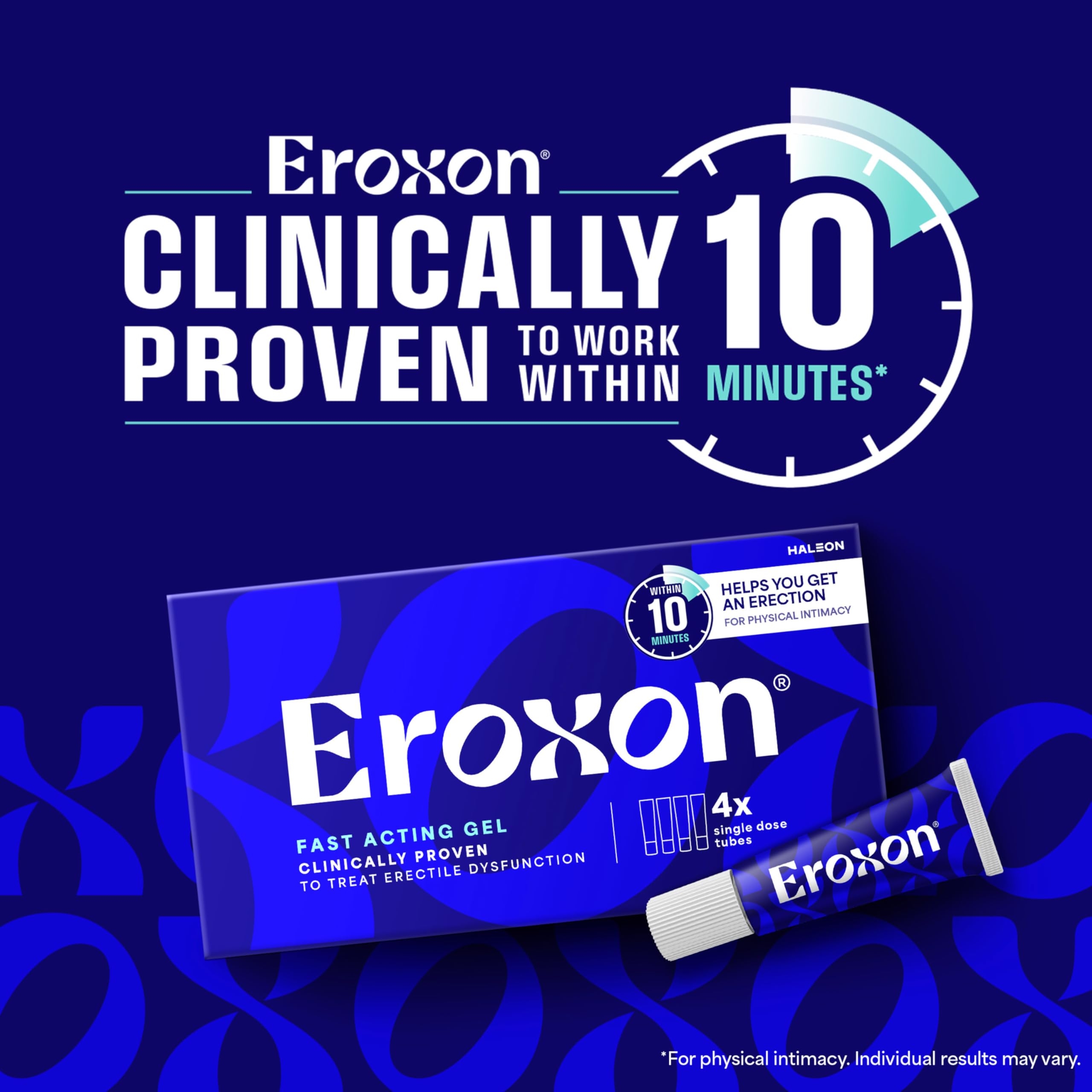 Gel de tratamiento de disfunción eréctil Eroxon, 4 tubos de un solo uso 2