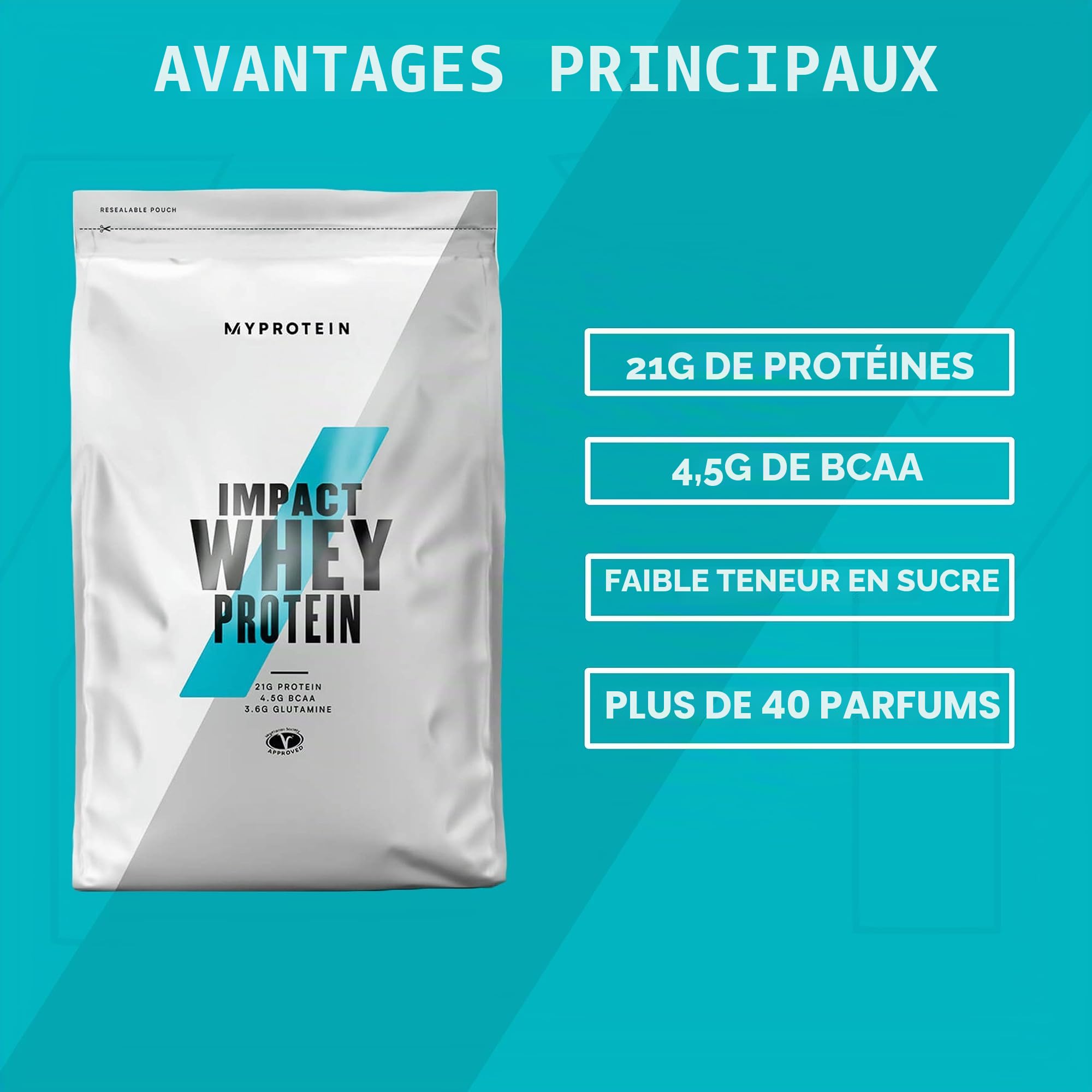My Protein Impact Whey Protéine Saveur Chocolat ,1 kg