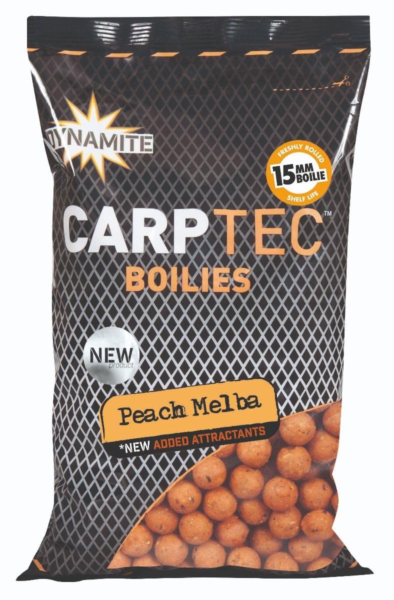 Dynamite Carp-Tec Peach Melba 15mm Boilies 900g