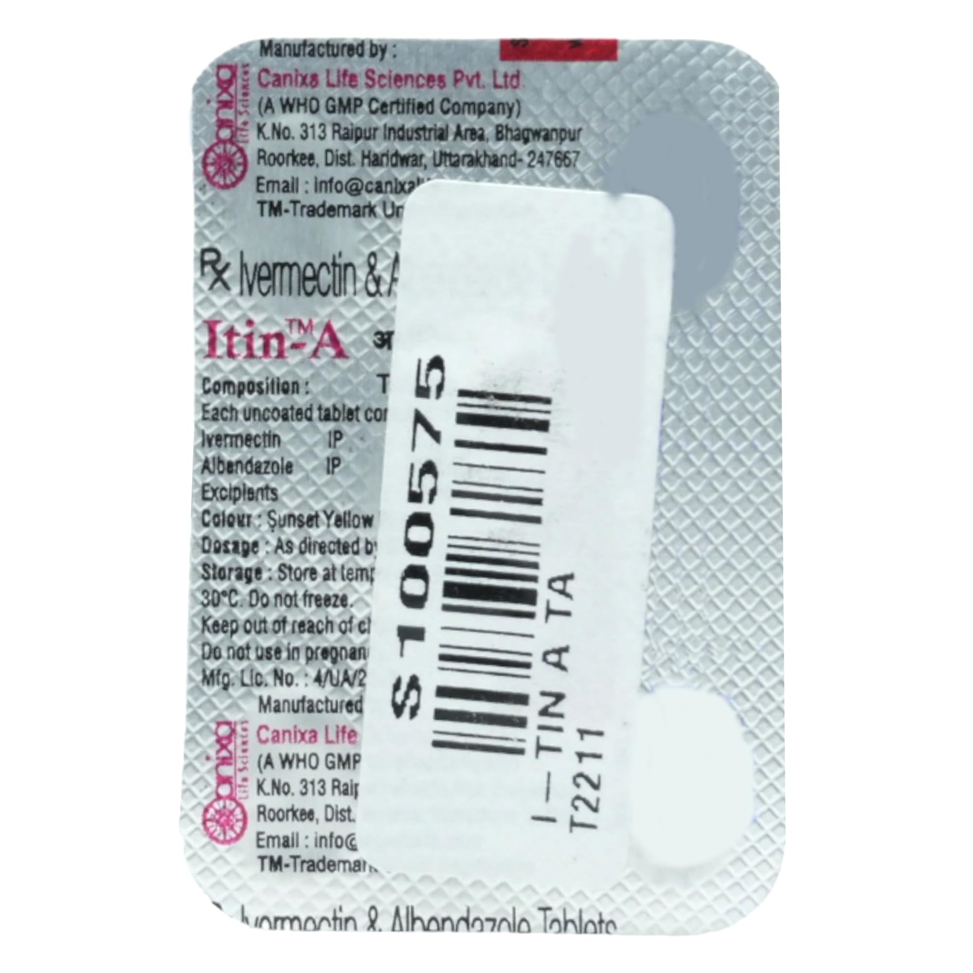 ITIN A - Strip of 1 Tablets