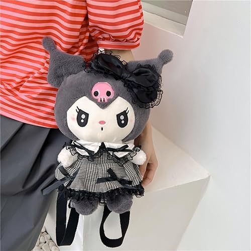 Miniatura 7 de Awcvire Japanese Anime Plush Backpack, 15.7" Cute Cartoon Figure Plush Doll Schoolbag For Kids and Girls, Adorable Plush bag for Series Fans