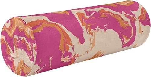 Camouflage Wavy Bed Bolster Pillow Orthopedic Neck Roll Pillow Round Pillow Cases for Neck Support Roller Massage Bed