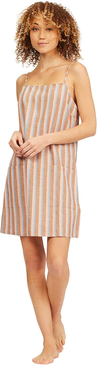 Billabong Women's Straight Round Woven Mini Sundress Dress
