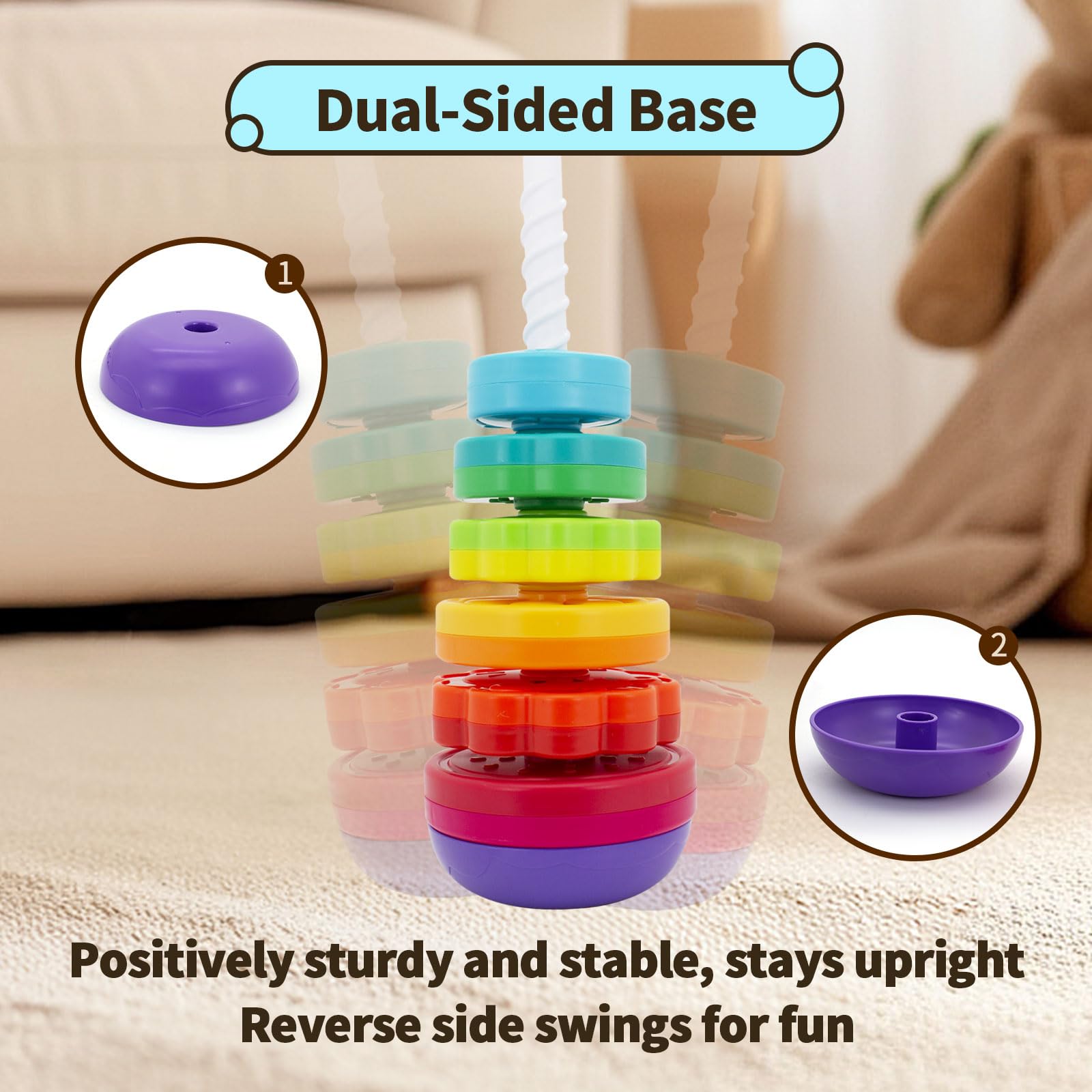 Montessori Stacking Toys for 1 Year Old -4 Montessori Stacking Toys for 1 Year Old -4