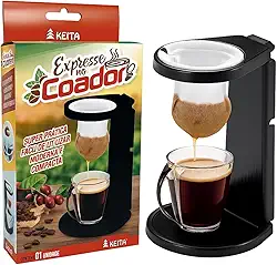 Expresso no Coador Manual de Café com Suporte, Coador de Pano Reutilizável e Design Compacto para Café Fresquinho