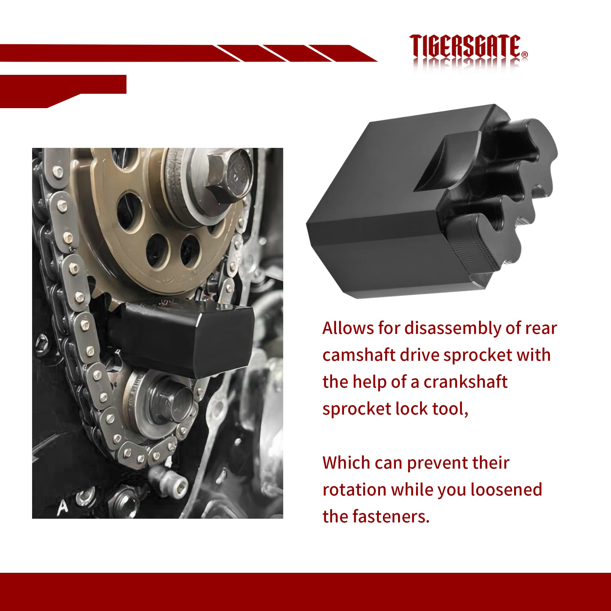 Herramienta De Bloqueo De Leva Para Harley Davidson Twin Cam 1999-2017 – Doble Cabeza, Material Resistente