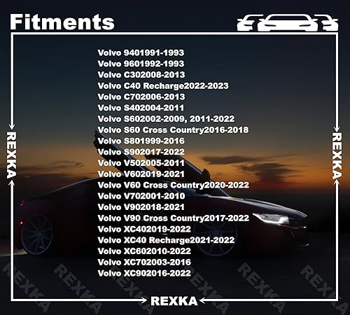 Miniatura 3 de Rexka 20 piezas Cubierta de parachoques Fender Liner Trunk Trim Panel Push Type Retainer Clip para Volvo 3541113 940 960 C30 C70 S40 S60 S60L S80