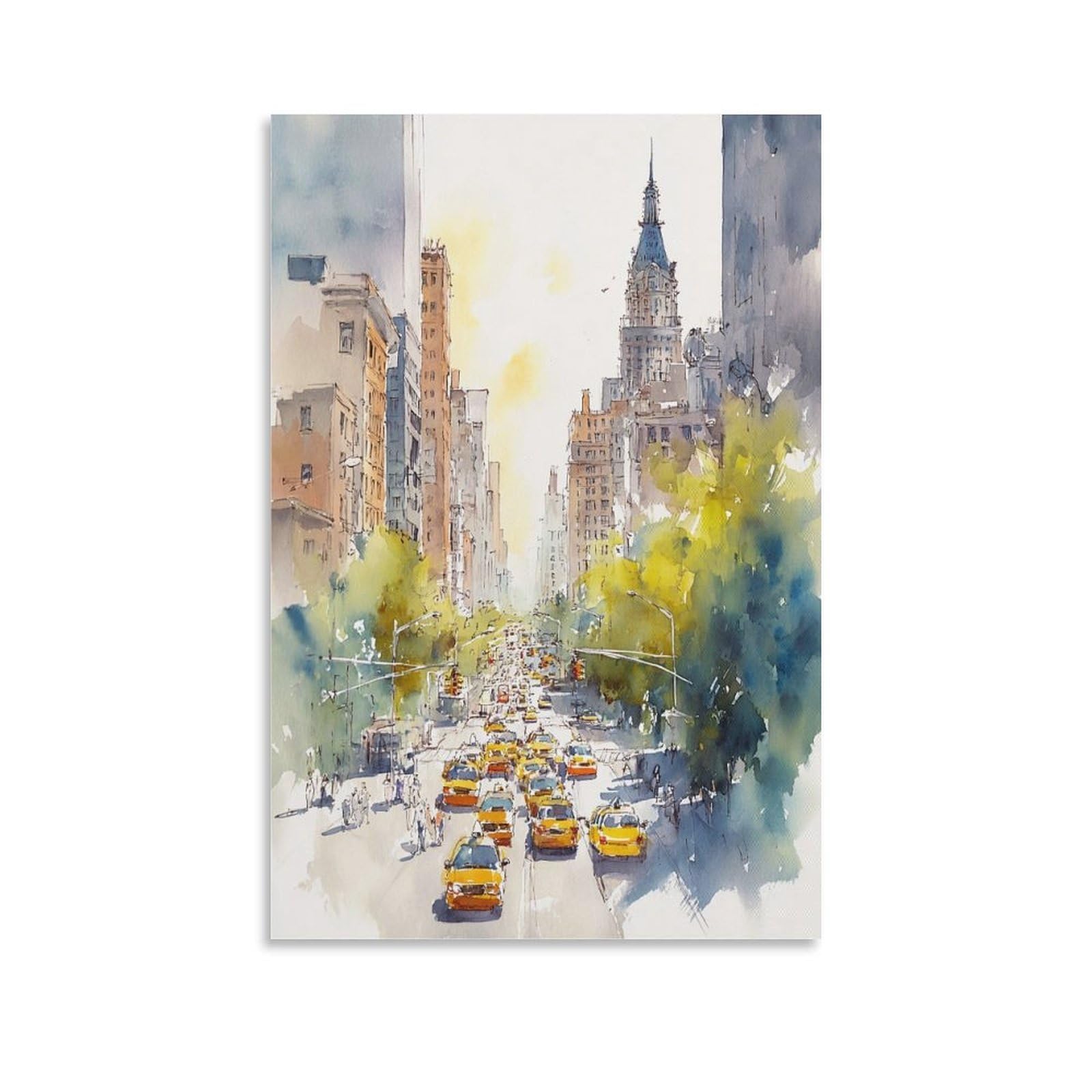Pennsylvania 24x36inch(60x90cm) Vintage Travel Poster Watercolor Canvas Art