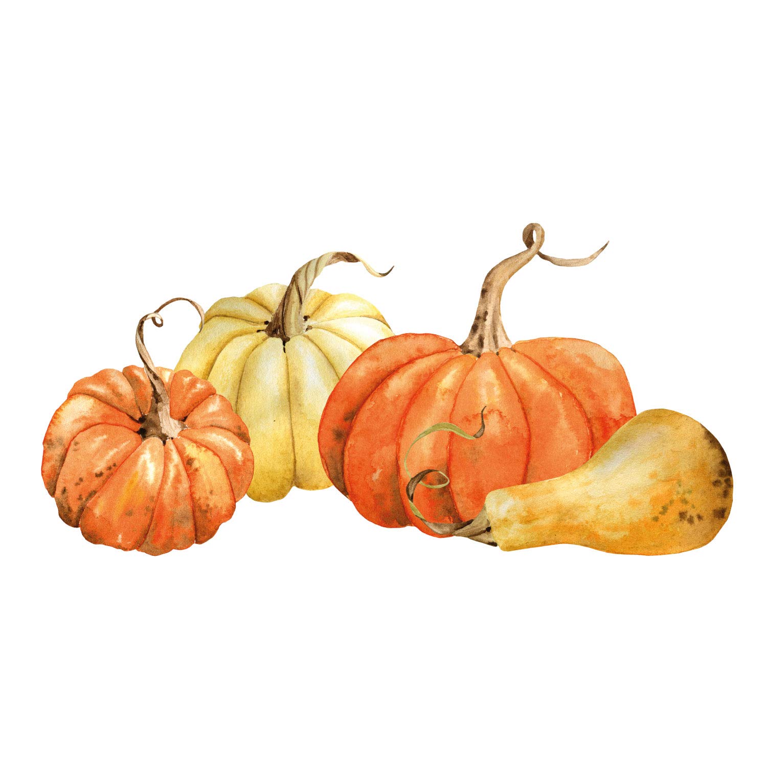 Autumnal pumpkin window stickers (Large size) | Halloween window stickers | Perfect for decorating your home this Autumn for Halloween