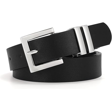 Women's Leather Belt with Square Buckle: Elevate Your Style, Define Your Waistline