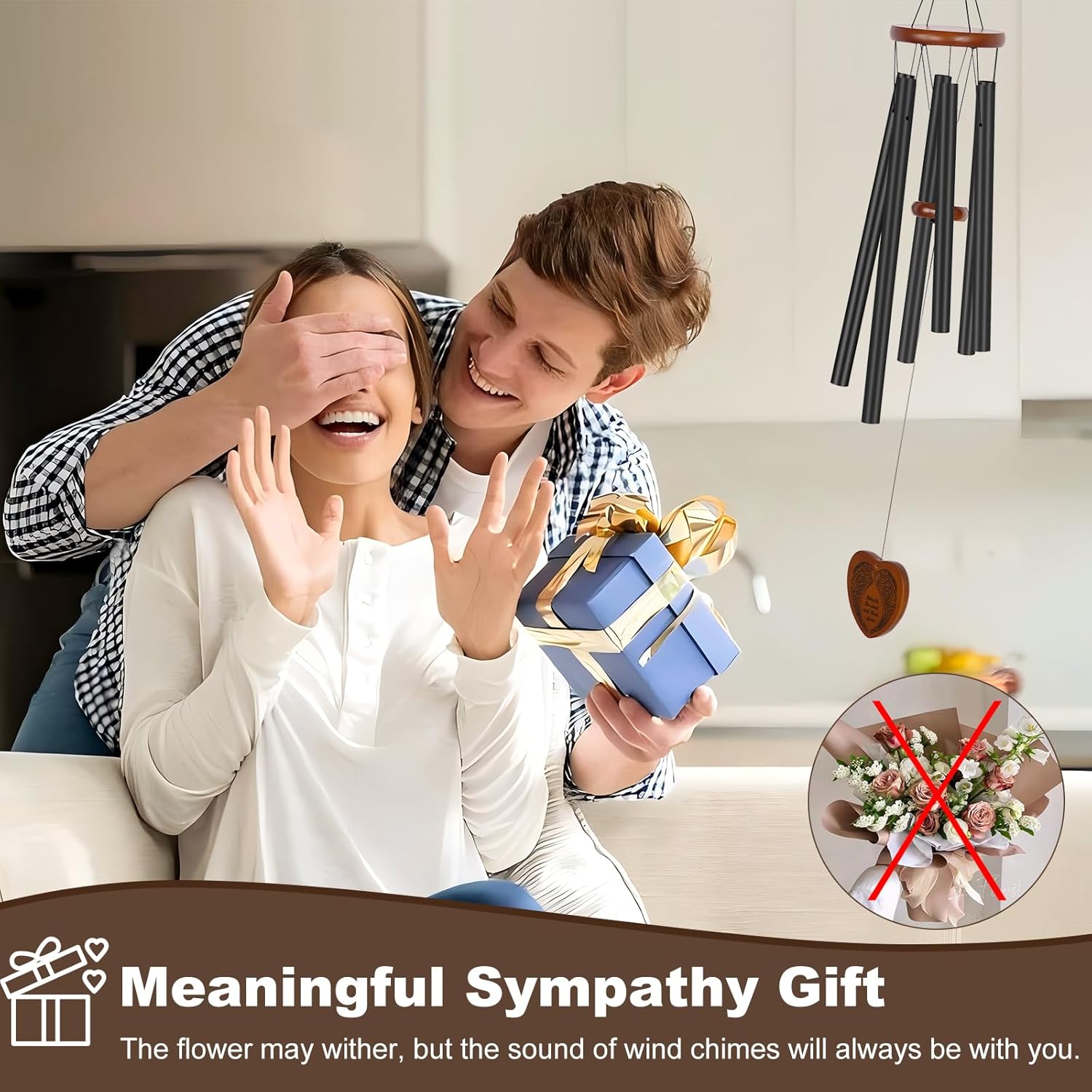 Memorial Gifts for Loss of Father,Windchimes in Memory of a Loved One Sympathy Gifts for Loss of Dad Memorial Wind Chimes for Loss of Father Remembrance Funeral Bereavement Gifts