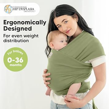 KeaBabies Baby Wrap Carrier and Diaper Bag Backpack - All in 1 Original Breathable Baby Wrap, Lightweight, Hands Free Carrier - Waterproof Multi Function Travel Bag