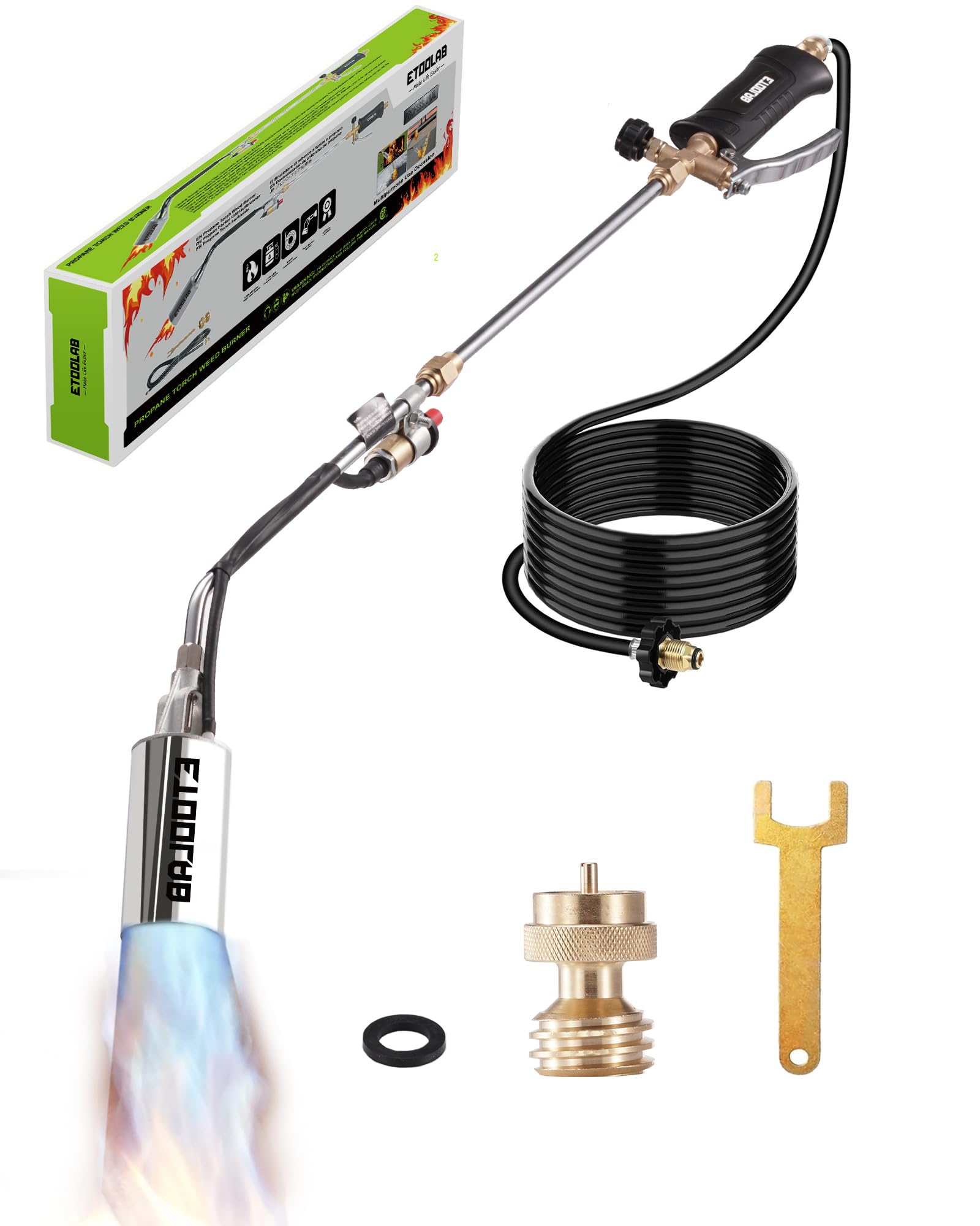Harbor Freight Weed Torch Propane Torch Weed Burner Kit,1,800,000 BTU Blow  Torch... 1.8 Million, image size:1600x2000