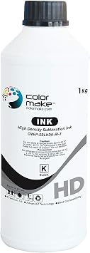 COLOR MAKE - Tinta de Sublimación Black 1 Litro | Para Sublimar en  Polímeros, Cerámicas, Aluminios, Vidrio,