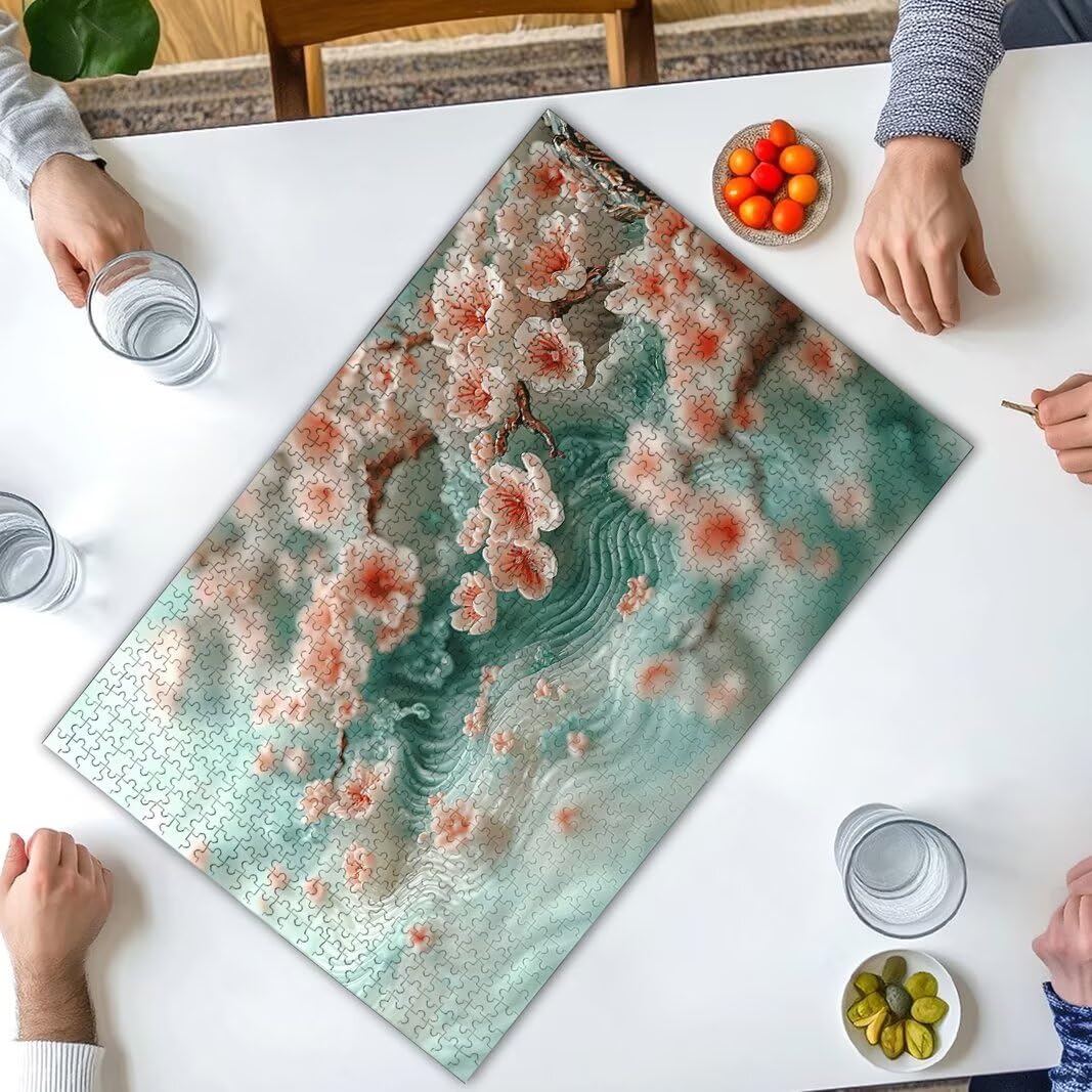 Puzzle Flor, Puzzle 1000 Piezas, Rompecabezas, Regalo Mujer, Decor -8552