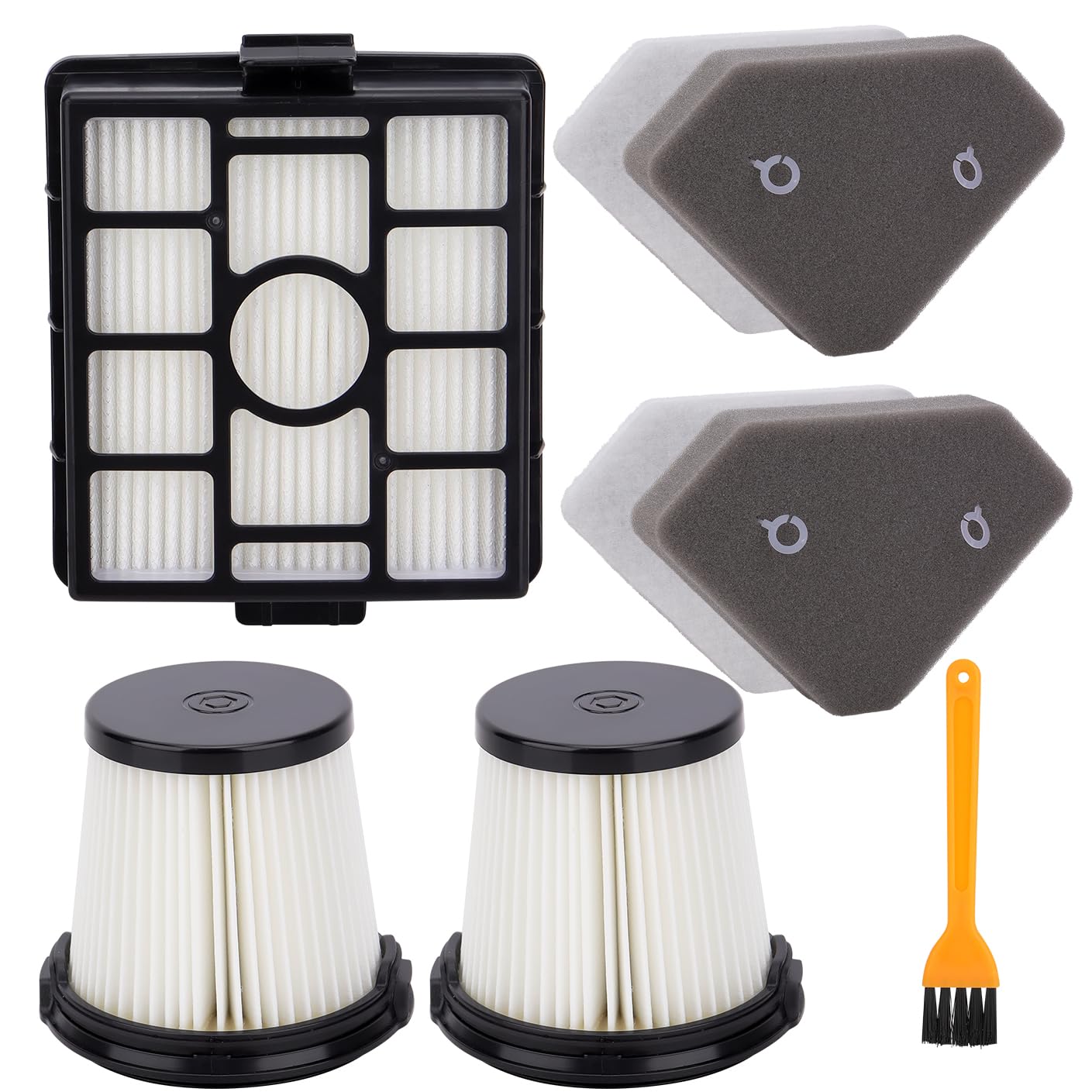 BU3523 BU3521 BU3120 HEPA Filter Compatible with Shark Clean Lightweight Cordless Stick Cleaner -Handheld Vacuum Pre-Motor Auto-Empty System Filters Replacement Parts Accessories