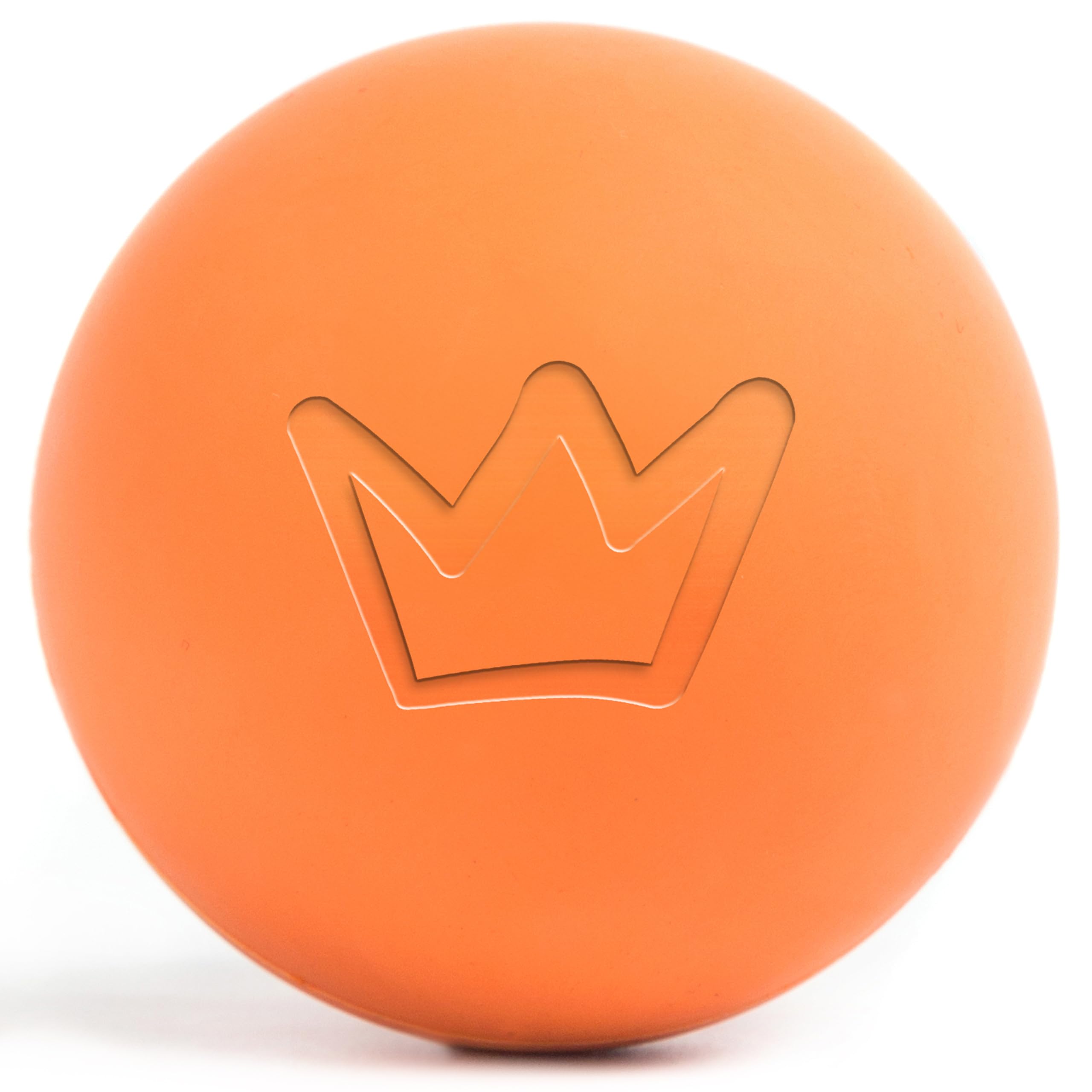 Rudelkönig Hunde Ball aus Naturkautschuk - Oranger Ball mit 6,5cm Ø - Nahezu unzerstörbarer Gummiball für Hunde